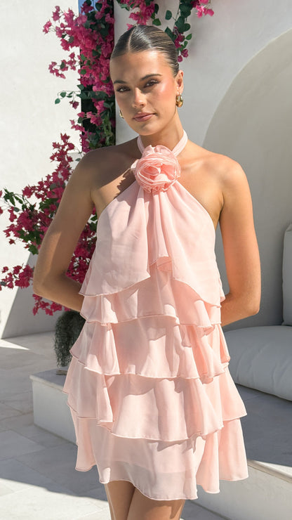 Gabby Mini Dress - Peach
