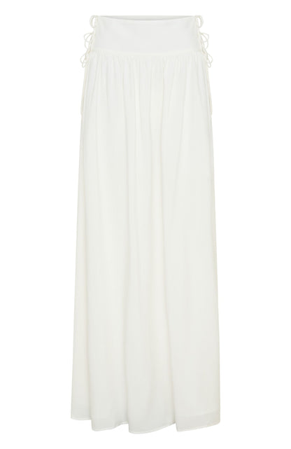 I Know It's Hard Maxi Skirt White