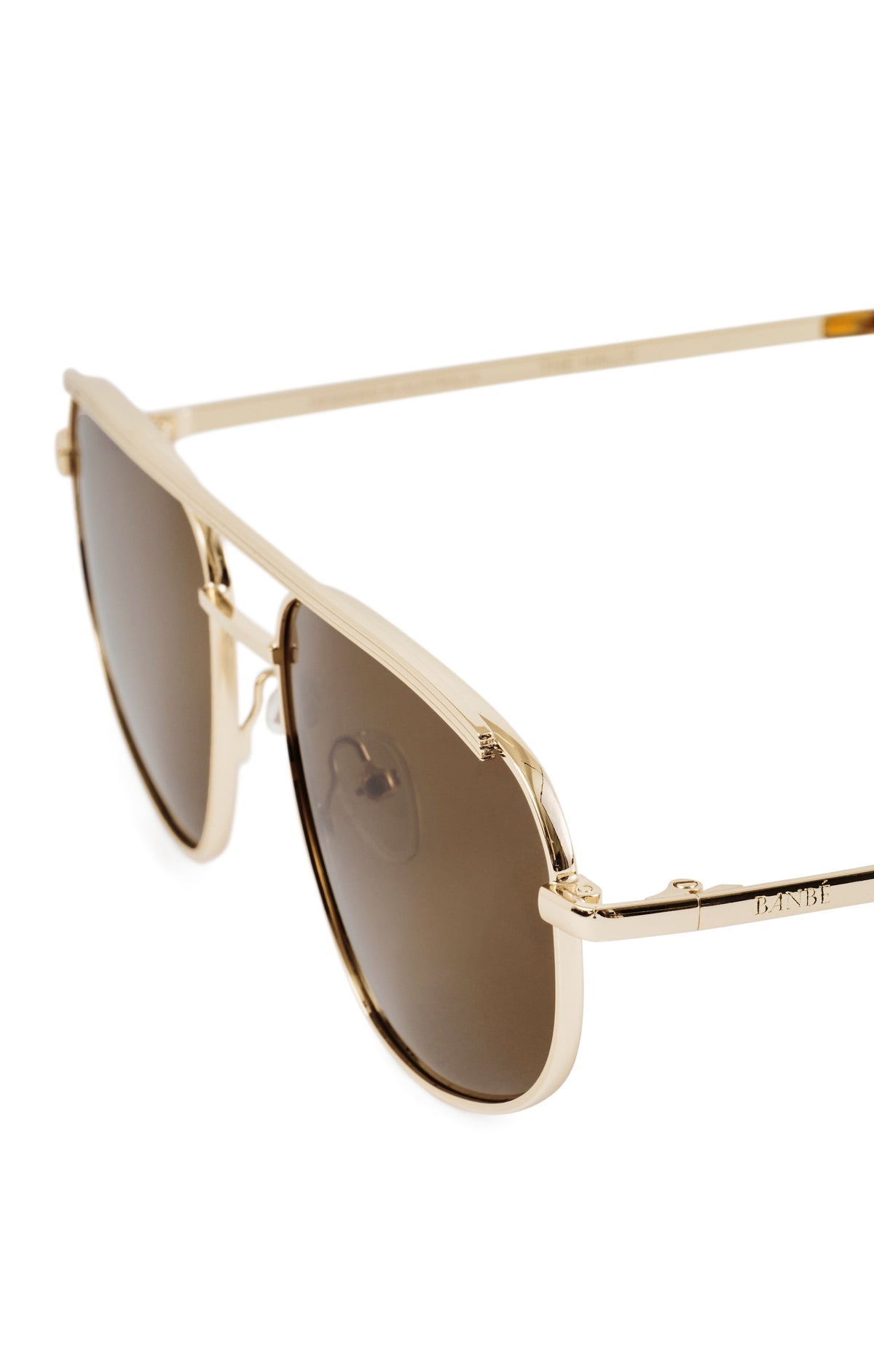 Banbé Eyewear The Halle Sunglasses ~ Gold/Brown