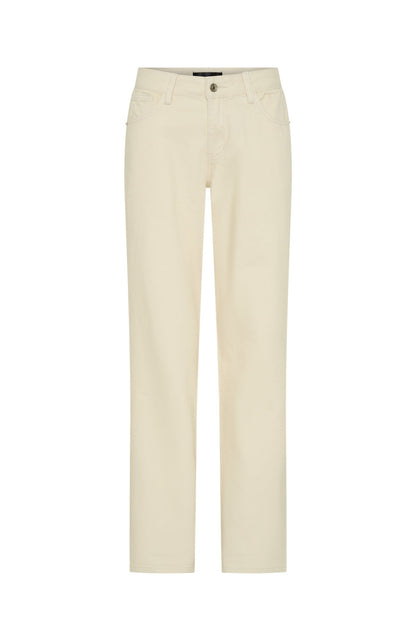 Zara Low Rise Straight Leg Jeans Cream
