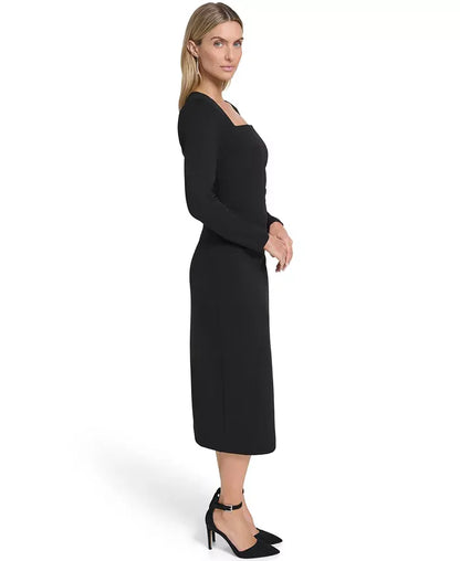 Calvin Klein Women's Long Sleeve Midi Dress