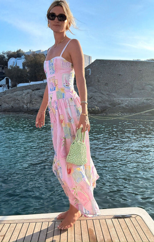 Hepburn Midi Dress ~ Summer Soleil Linen