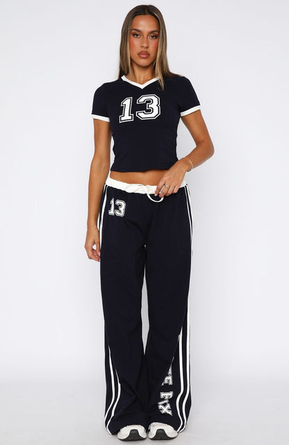Trying Too Hard Track Pants Dark Navy