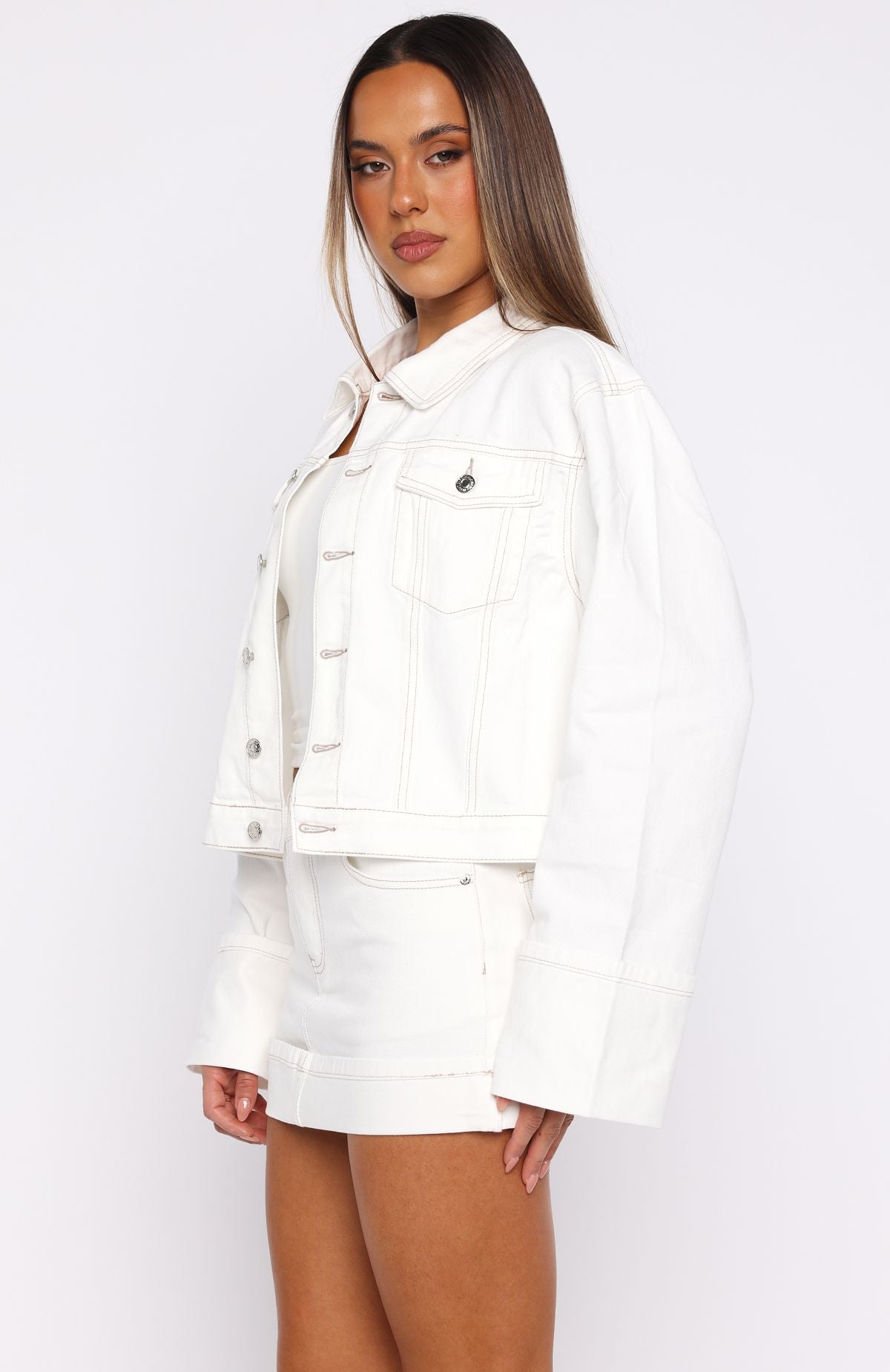 Charlotte Denim Jacket Off White