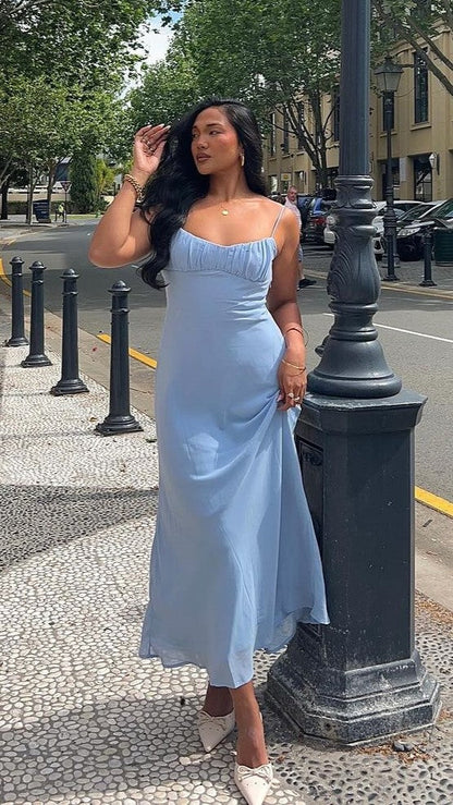 Margie Midi Dress - Blue
