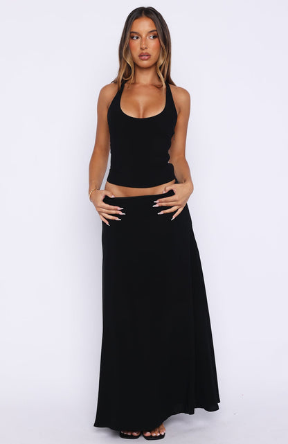 Sunbliss Maxi Skirt Black